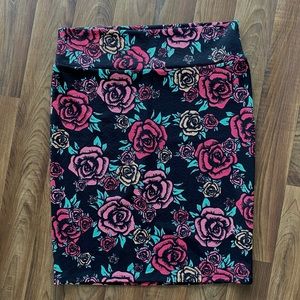LuLaRoe Floral Cassie Skirt